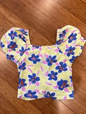 ZARA girls floral top